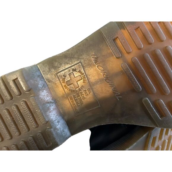 Dr Martens Women's 1460 Vonda Mono Boot Size 38 (7US) Black Embroidered Flowers - Picture 8 of 8